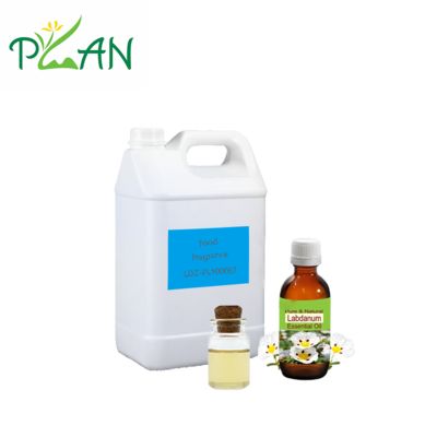 Natürliches essbares ätherisches Labdanumöl mit tiefem komplexem Aroma und harzigen balsamischen Geschmack für Lebensmittel und Getränke mit kostenloser Probe